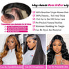 Rose Sister 13x6 Body Wave Lace Front Wigs Human Hair Pre Plucked 180% Density 13x6 HD Transparent Frontal Wigs Human Hair Body Wave Glueless Wigs Human Hair Lace Front Wigs for Women 26 Inch