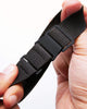 BINLUN Elastic Fabric Nylon Watch Band Waterproof Military Replacement Watch Strap Hook-and-Loop for Men Women Silver & Black Buckle 18/20/22mm