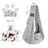Cuby Dog and Cat Sling Carrier - Hands Free Reversible Pet Papoose Bag - Soft Pouch and Tote Design - Suitable for Puppy, Small Dogs, and Cats for Outdoor Travel (Classic Grey)