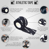Element 26 Athletic Weight Lifting Tape - Premium Thumb and Finger Tape - Black Hook Grip Tape - Sticky and Stretchy Tape with Sweat Resistant Adhesive (3 Rolls - 1.5