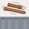 BISONSTRAP Watch Bands 20mm, Alligator Embossed Leather Watch Straps, Toffee Brown with Silver Buckle