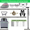Aimeiar Kids 100 Days of School Costume for Boys,Toddler old man costume for Kid, Grandpa Vest Set for Child,Kid Cane Old Man Glasses for Kids with Moustache