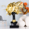 African american decor,African living room decorations,Black and Gold room decorations for girls,African Girl Bust Statues for Home Decor,Gold Office Decor for Women,African home decor clearance,Gift