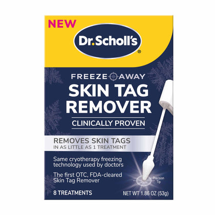 Dr. Scholl's Freeze Away Skin TAG Remover, 8 Ct // Removes Skin Tags in As Little As 1 Treatment, FDA-Cleared, Clinically Proven, 8 Treatments