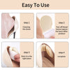 Heel Pads for Shoes That are Too Big Heel Inserts for Women Anti-Slip Heel Grips Liner Cushions Inserts for Women Men, Prevent Rubbing Blisters Heel Slipping(4Pairs) Beige+Black