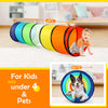 Kids Play Tunnel Tent for Toddlers, Colorful Pop Up Crawl Tunnel Toy for Baby or Pet with Breathable Mesh, Collapsible Gift for Boy and Girl Play Tunnel Indoor and Outdoor Game