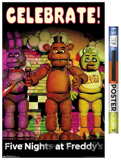 Trends International Five Nights at Freddy's - Celebrate Wall Poster, 22.37