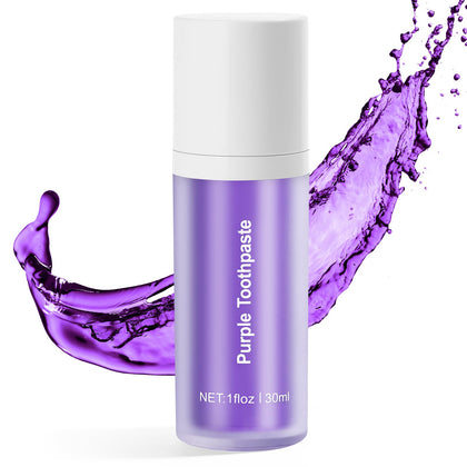 Purple Toothpaste for Teeth Whitening, Whitening Toothpaste, Purple Toothpaste, Tooth Stain Removal, Tooth Colour Corrector, Teeth Whitening Kit & Teeth Whitening Booster