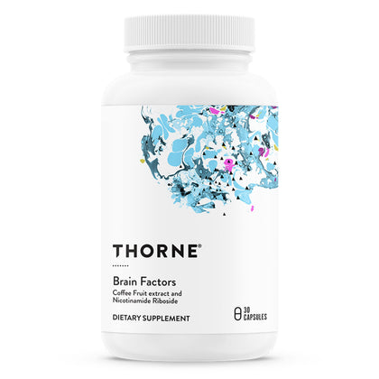 Thorne Brain Factors - Brain Health Supplement with Nicotinamide Riboside, Coffee Fruit Extract, and Betaine Anhydrous - Supports Learning, Memory and Cognition - NSF Certified for Sport - 30 Capsules