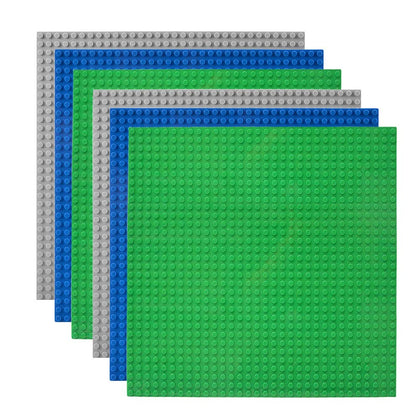 Lekebaby Classic Baseplates Building Base Plates for Building Bricks 100% Compatible with Major Brands-Baseplates 10