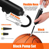 Portable Bicycle and Soccer air Pumps, Handheld Basketball Pumps with Needles, Beach Sports Ball Pumps, Inflatable Equipment with Needles, for bosu Ball, 11 pins for Sports Ball air Pump (Black)