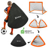 Kids Soccer Goals for Backyard, 4' x 3' Pop Up Toddler Goal Training Equipment with Ball, Agility Ladder and Cones, Portable Nets Backyard Youth Outdoor Sports Games