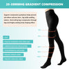 Compression Pantyhose Stockings for Women Men, 20-30 mmHg Medical Graduated Support Opaque Closed Toe Hose Tights for Swelling, Edema Varicose Veins Waist High Compression Stockings