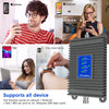 Cell Phone Signal Booster, Home Cell Phone Booster, Support All U.S. Carriers Verizon, AT&T & More, Signal Amplifier Repeater Enhance GSM 3G 4G LTE and 5G Signal Up to 5,000 Sq ft, FCC Approved Gray