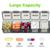 Weekly Pill Organizer Travel Pill Organizer Pill Box 7 Day Large Compartments BPA Free Portable Easy to Clean for Vitamin Fish Oil Cod Liver Oil Medicine Supplements 2pcs Black+White