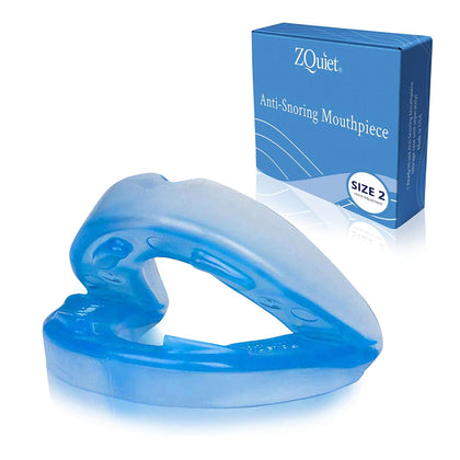 ZQuiet, Anti-Snoring Mouthpiece, Comfort Size #2, Single Refill, Blue Made in USA, BPA-Free, Medical-Grade Material