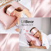 LitBear Silk Sleep Mask for Side Sleeper, Eye Mask Sleeping for Women Men 100% 22 Momme Pure Mulberry Silk, Face-Hugging Padded Silk Eye Cover for Sleeping with Adjustable Band (Pink)