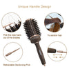 FIXBODY Boar Bristles Round Hair Brush, Nano Thermal Ceramic & Ionic Tech, Roller Hairbrush for Blow Drying, Curling, Straightening, Add Volume & Shine (3.3 inch, Barrel 2 inch)