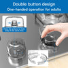 Stove Knob Covers for Child Safety Guards Clear View 5 Pack Upgraded Double-Key Lock Large Universal Design Gas Oven Knob Covers Baby Proof