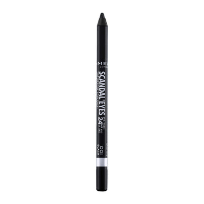 Rimmel London Scandaleyes Waterproof Gel Pencil Eyeliner, Long-Wearing, Ultra-Smooth, Smudge-Proof, 001, Black, 0.04oz
