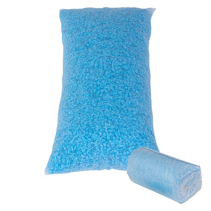 Molblly Bean Bag Filler Foam 5lbs Blue Premium Shredded Memory Foam Filling for Pillow Dog Beds Chairs Cushions and Arts Crafts, Added Gel Particles? Soft and Great for Stuffing