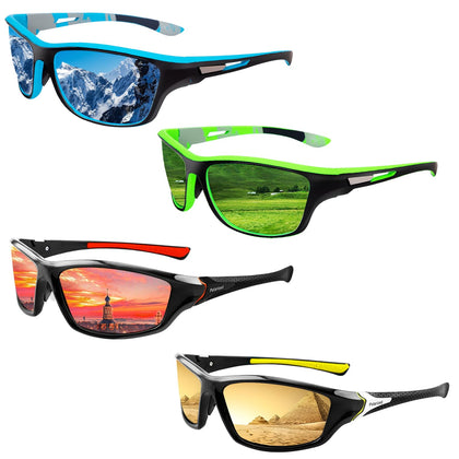 Salfboy Polarized Sports Sunglasses for Men Fishing Sun Glasses Mixed Style UV Protection Fan Sports Sunglasses 4PCS