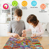 HUADADA Jigsaw Puzzles for Adults 1000 Piece Jigsaw Puzzles for Adults Challenging Game ?Little People's World Party?