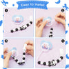 4Pcs Silicone Pacifier Clip for Babies Infant Animal Teething Panda Dinosaur Elephant Raccoon Soothie Toy Teethers Clips for Baby Shower Birthday Keepsake Christmas New Year Gift