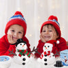 BANBBUR 9Pack Build a Snowman Kit Snowman Crafts for Kids,Molding Clay Snowman DIY Kit, Christmas Stocking Stuffers for Kids,Christmas Crafts Xmas Gift