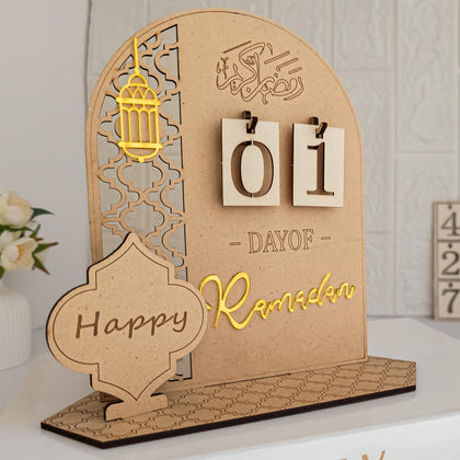 OLEEK Ramadan calendar countdown - Ramadan decorations for home 2024 - Ramadan table decor - ramadan gifts for kids - Ramadan decorations for table - Eid & Ramadan decoration - Ramadan Mubarak decorations - ramadan kareem - ???? ?????