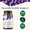 BIOACTIVE NUTRIENTS Vitamin B Complex Dietary Supplement - 100 Vegetable Capsules - for Overall Health