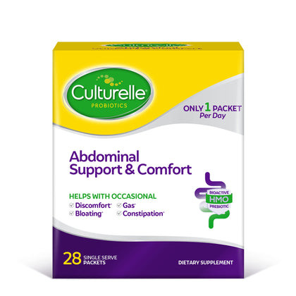 Culturelle Abdominal Support & Comfort, Daily Proactive Approach to Promote Gut Health*, Helps with Occasional Abdominal Issues, Bloating, and Gas - 28 Count(Pack of 1)