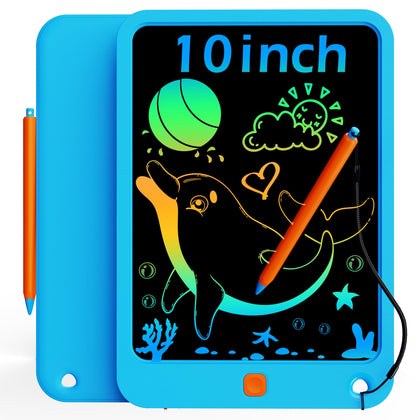 KOKODI LCD Writing Tablet for Kids 10 Inch, Toys for 3 4 5 6 7 8 9 10 Years Old Boys and Girls, Colorful Doodle Board, Gift for Toddler Age 3-12 Years, Memo Board, Drawing Pads with Magnetic Pen