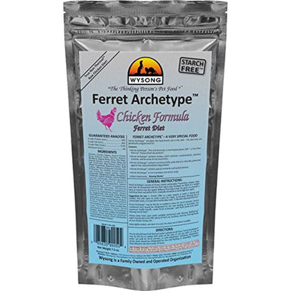 Wysong Ferret Archetype Chicken Formula - Raw Ferret Food - 7.5 Ounce Bag