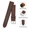 BISONSTRAP Watch Strap 20mm, Vintage Leather Replacement Watch Band, Brown