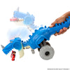Mattel Disney and Pixar Cars On the Road Dinosaur Toy Vehicle that Eats Cars, Roll-and-Chomp with Tail Steering, 17-inch