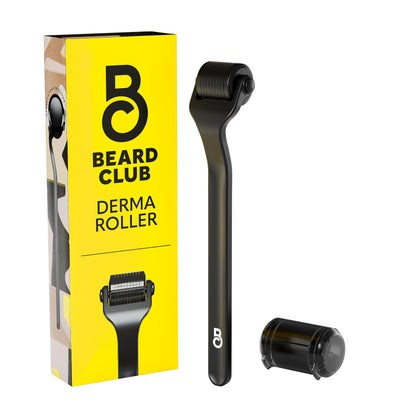 Beard Club Derma Roller for Face, Body and Scalp - Microneedling Roller with 540 Titanium Microneedles for Hair & Beard