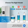 Waterdrop 5231JA2002A Refrigerator Water Filter, Replacement for LG® LT500P®, GEN11042FR-08, ADQ72910911, ADQ72910901, Kenmore 9890, 46-9890, LFX25974ST, LMX25964ST, 3 Pack