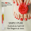 Bliss Kiss | Fragrance Free 4 Nail Oil Cuticle Pens w/Vitamin E & Jojoba?Nail Strengthener Nail Growth Treatment for Brittle, Peeling, Breaking, Thin nails