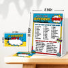 What's Your Superhero Name - Birthday Party Game - 1 Game Sign and 30 Sticker Set - Birthday Party Holiday Activity Celebration Supplies for Kids and Teens - GAME-006