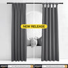 NICETOWN Grey Kitchen Blackout Short Curtain Panels for Bedroom, Thermal Insulated Grommet Top Blackout Draperies and Drapes (2 Panels, W42 x L45 -Inch, Grey)