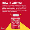 Qunol CoQ10 Gummies, Qunol CoQ10 100mg, Delicious Gummy Supplements, Helps Support Heart Health, Vegan, Gluten Free, Ultra High Absorption, 2 Month Supply (60 Count, Pack of 2)