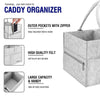 Runsabay Baby Diaper Caddy Organizer Portable Nursery Essentials Storage Basket Bin for Changing Table and Car Shower Basket for Newborn Boy and Girl
