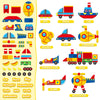 OKOOKO Vehicle Teaching Puzzle Felt Board Story Set 49PCS Double-Sided Foldable Flannel Preschool Cars Crafts Storytelling Early Learning Interactive Play Kit for Toddlers Kids