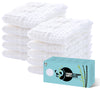 HIPHOP PANDA 10 Pack 6-Layers Muslin Burp Cloths Large - Durable 100% Cotton - Baby Essentials Extra Absorbent and Soft Boys & Girls Rags for Newborn Registry (White, 20