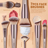 ZOREYA Makeup Brushes, 15 Pcs Professional Premium Synthetic Brush Set, Foundation Concealer Eyeshadow Blush Makeup Brush Set (Champagne Gold)
