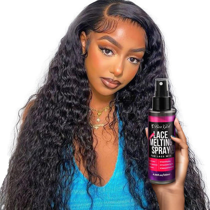 BeaGirl Lace Melting Spray For Wigs-GlueLess Hair Adhesive for Wigs-Long Lasting Formula with Protecting Edges, Gives Undetectable and Natural Look 4.06 fl oz