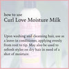 Camille Rose | Curl Love Moisture Milk | Leave-In Conditioner for Curly Hair - Hydrates, Reduces Frizz, Repairs Damaged Hair - Vanilla I 8 oz