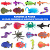 Color Changing Mold Free Bath Toys for Toddlers Kids, Color Change Sea Creatures Ocean Animal Toys & Glow in The Dark Toy with Bath Book(13 Pack), Water Table Toys Rubber Fish Toys for Kids Bathtub