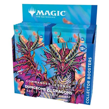 Magic: The Gathering Commander Legends: Battle for Baldurs Gate Collector Booster Box | 12 Packs (180 Magic Cards)